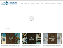Tablet Screenshot of costarellaseafoods.com